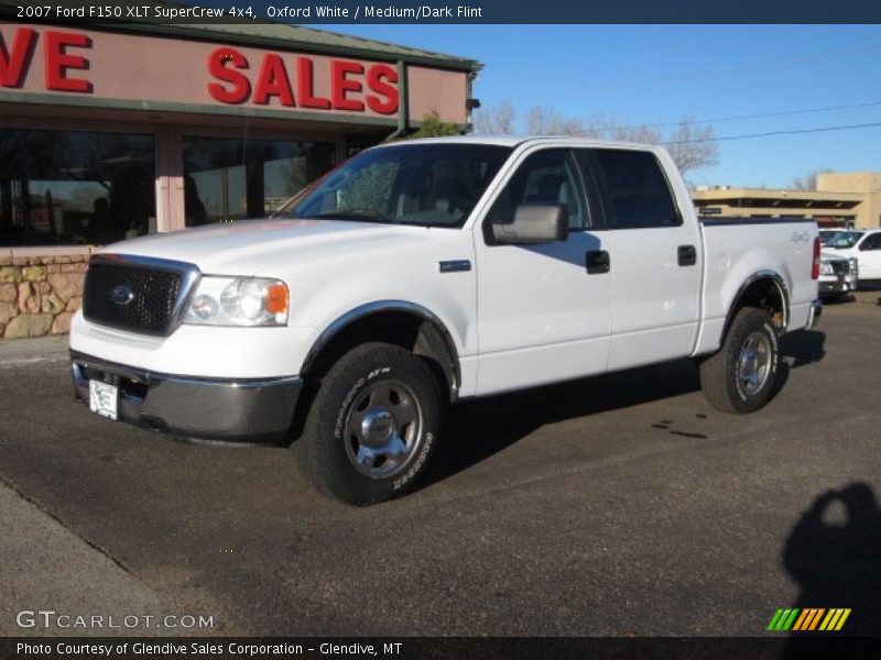 Oxford White / Medium/Dark Flint 2007 Ford F150 XLT SuperCrew 4x4