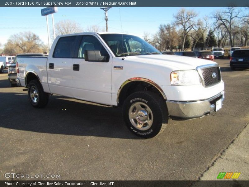 Oxford White / Medium/Dark Flint 2007 Ford F150 XLT SuperCrew 4x4
