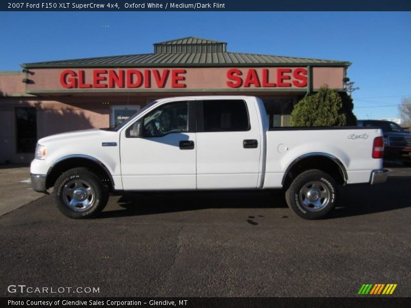 Oxford White / Medium/Dark Flint 2007 Ford F150 XLT SuperCrew 4x4