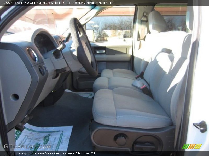 Oxford White / Medium/Dark Flint 2007 Ford F150 XLT SuperCrew 4x4
