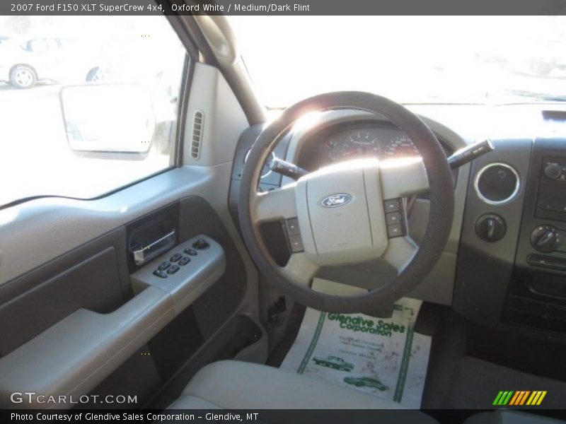 Oxford White / Medium/Dark Flint 2007 Ford F150 XLT SuperCrew 4x4