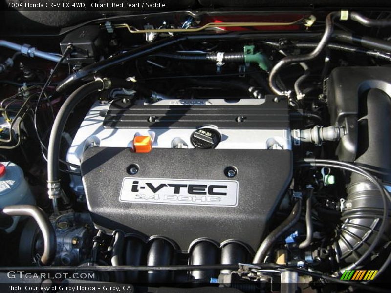 Chianti Red Pearl / Saddle 2004 Honda CR-V EX 4WD