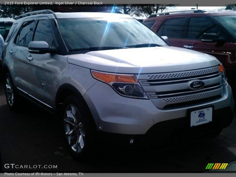 Ingot Silver / Charcoal Black 2015 Ford Explorer Limited