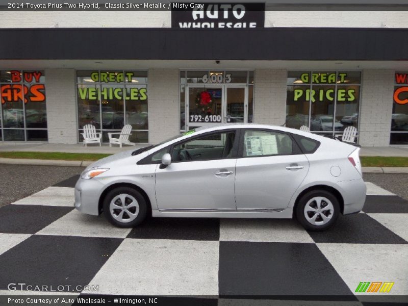 Classic Silver Metallic / Misty Gray 2014 Toyota Prius Two Hybrid