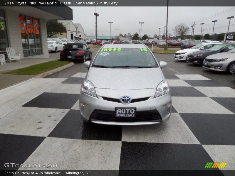 Classic Silver Metallic / Misty Gray 2014 Toyota Prius Two Hybrid
