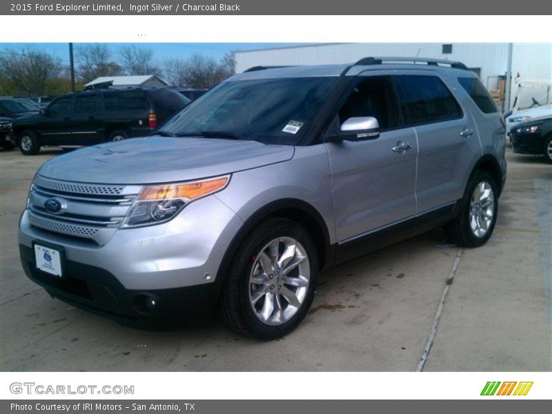 Ingot Silver / Charcoal Black 2015 Ford Explorer Limited