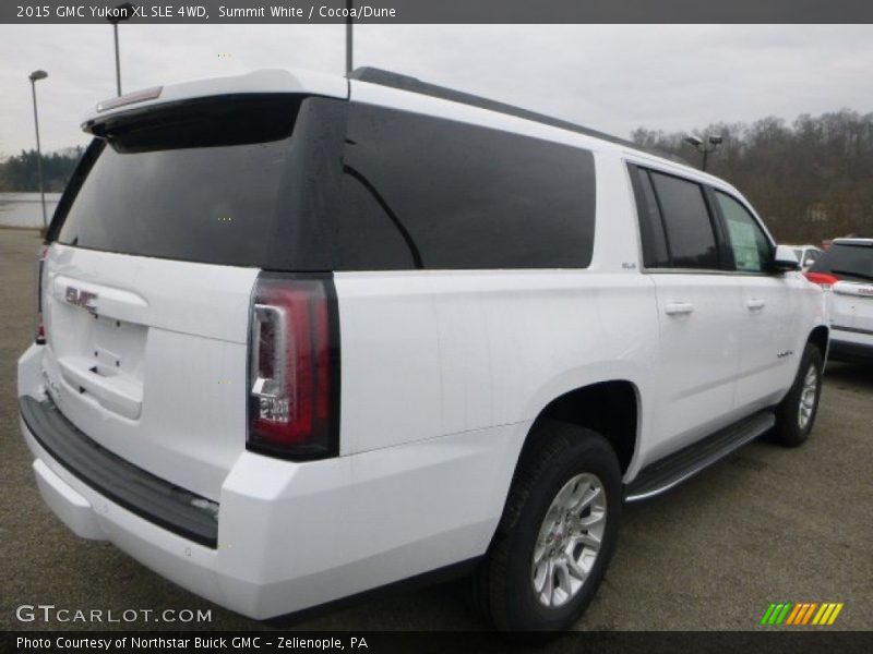 Summit White / Cocoa/Dune 2015 GMC Yukon XL SLE 4WD