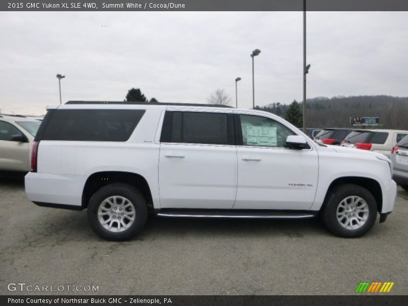 Summit White / Cocoa/Dune 2015 GMC Yukon XL SLE 4WD