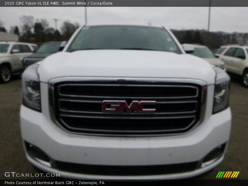 Summit White / Cocoa/Dune 2015 GMC Yukon XL SLE 4WD