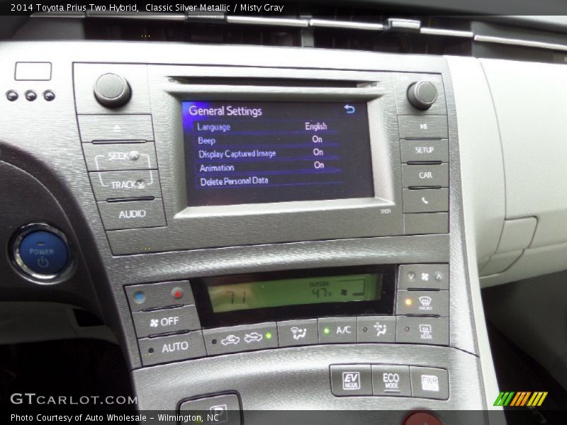Classic Silver Metallic / Misty Gray 2014 Toyota Prius Two Hybrid