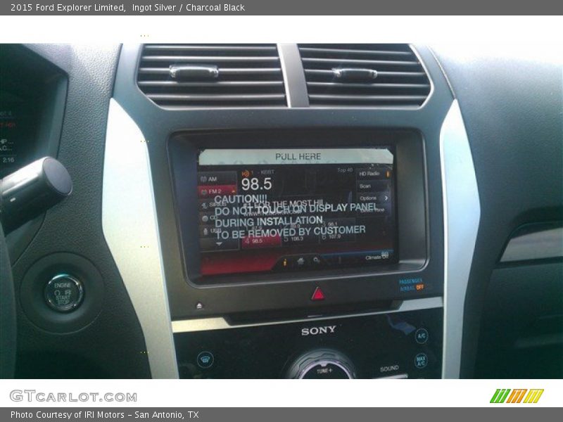 Ingot Silver / Charcoal Black 2015 Ford Explorer Limited