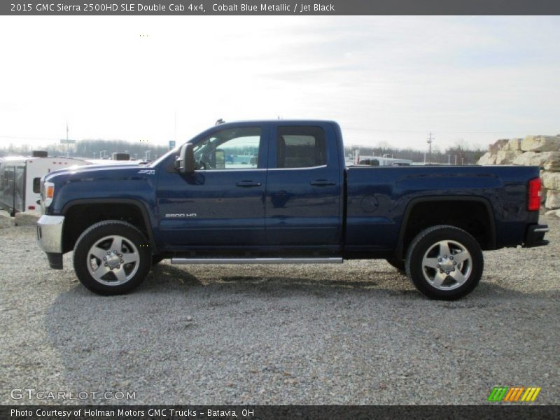 Cobalt Blue Metallic / Jet Black 2015 GMC Sierra 2500HD SLE Double Cab 4x4