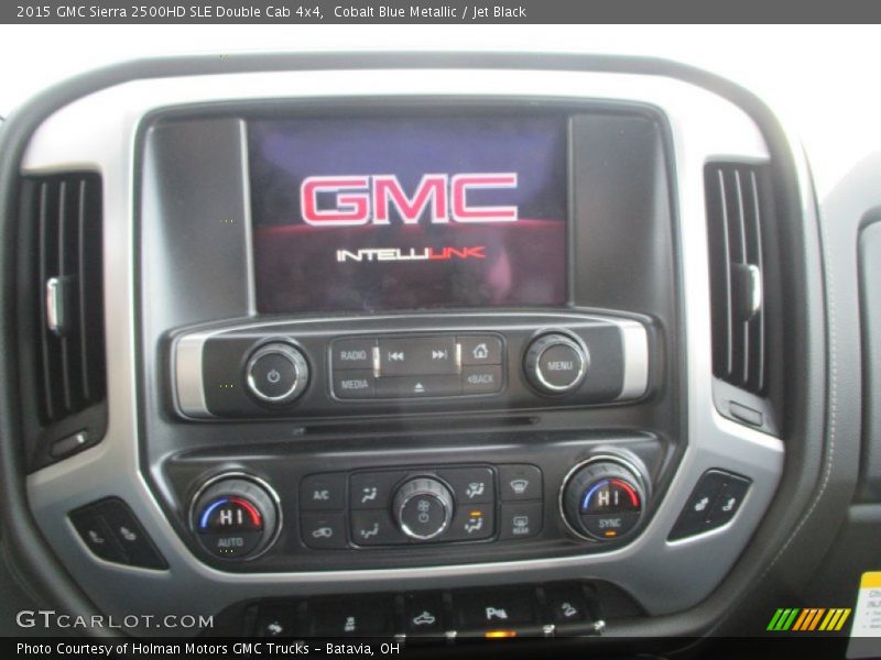 Cobalt Blue Metallic / Jet Black 2015 GMC Sierra 2500HD SLE Double Cab 4x4