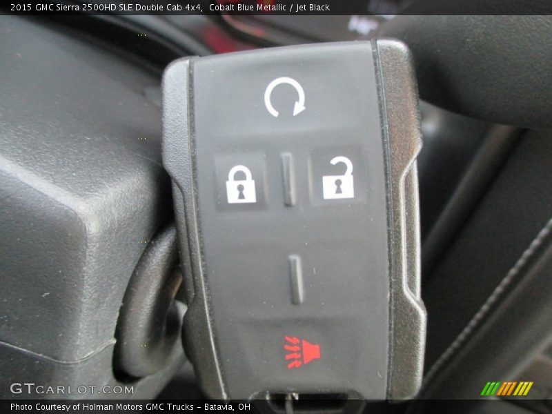 Cobalt Blue Metallic / Jet Black 2015 GMC Sierra 2500HD SLE Double Cab 4x4