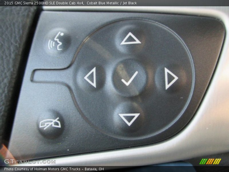 Cobalt Blue Metallic / Jet Black 2015 GMC Sierra 2500HD SLE Double Cab 4x4