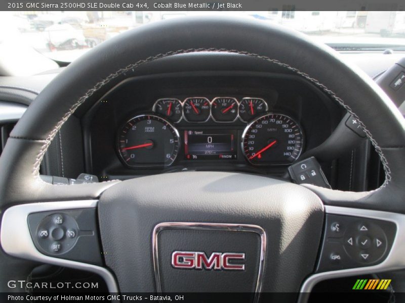 Cobalt Blue Metallic / Jet Black 2015 GMC Sierra 2500HD SLE Double Cab 4x4