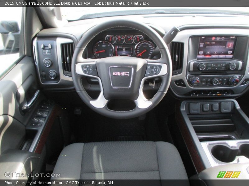 Cobalt Blue Metallic / Jet Black 2015 GMC Sierra 2500HD SLE Double Cab 4x4