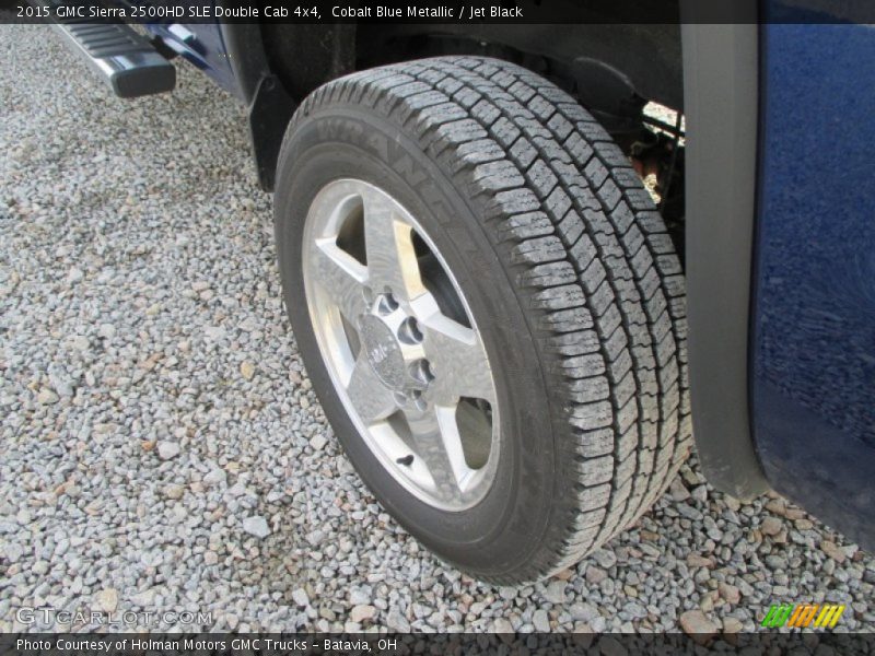 Cobalt Blue Metallic / Jet Black 2015 GMC Sierra 2500HD SLE Double Cab 4x4