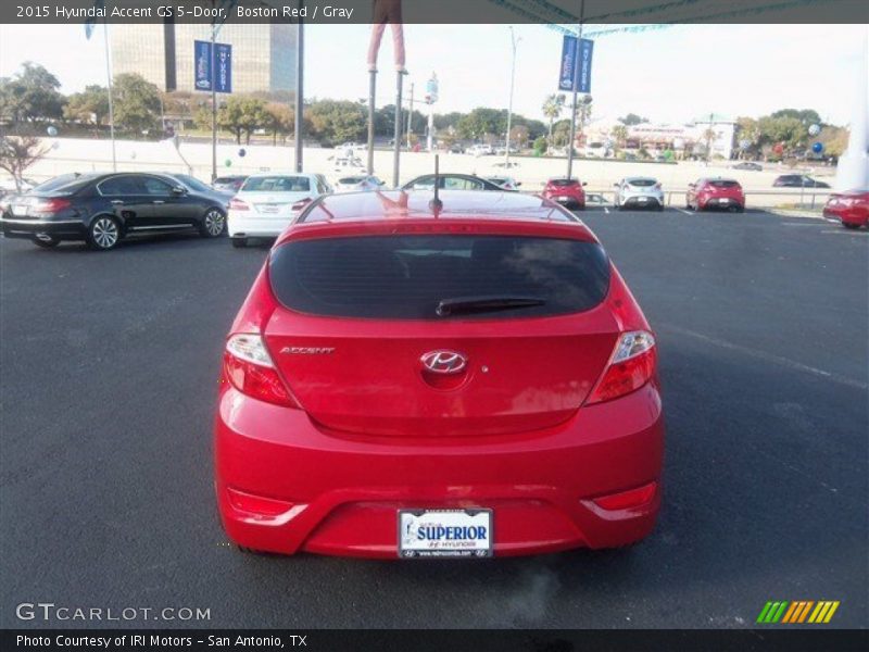 Boston Red / Gray 2015 Hyundai Accent GS 5-Door