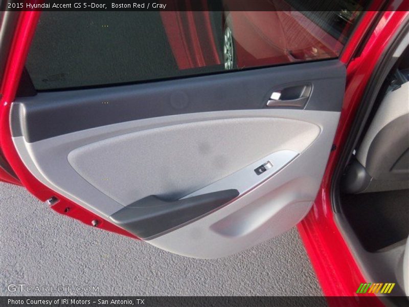 Boston Red / Gray 2015 Hyundai Accent GS 5-Door