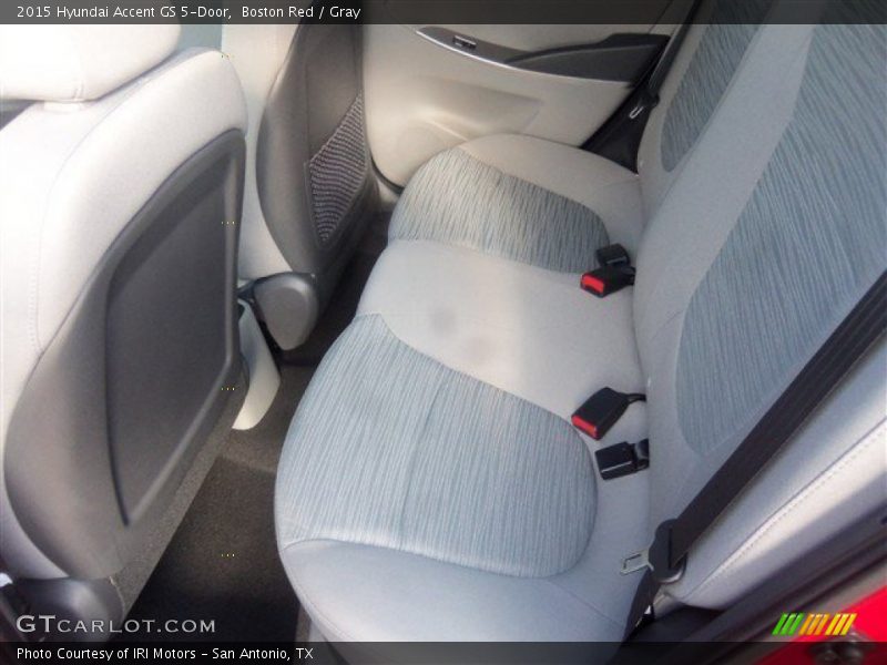 Boston Red / Gray 2015 Hyundai Accent GS 5-Door