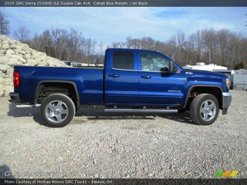 Cobalt Blue Metallic / Jet Black 2015 GMC Sierra 2500HD SLE Double Cab 4x4
