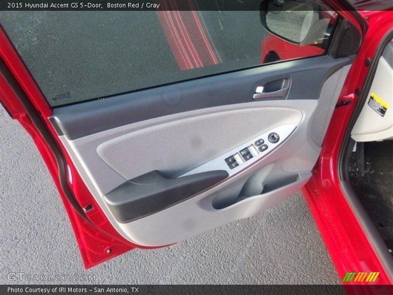 Boston Red / Gray 2015 Hyundai Accent GS 5-Door