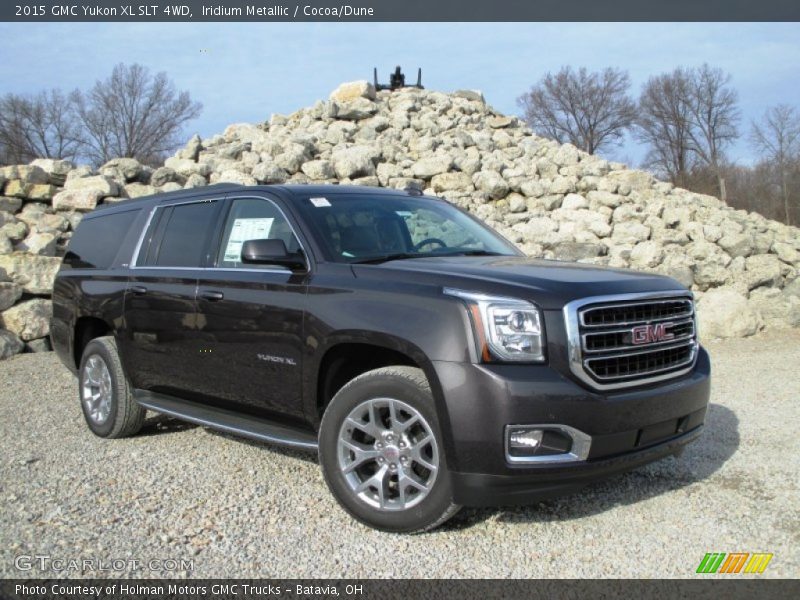 Iridium Metallic / Cocoa/Dune 2015 GMC Yukon XL SLT 4WD