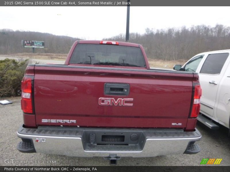 Sonoma Red Metallic / Jet Black 2015 GMC Sierra 1500 SLE Crew Cab 4x4