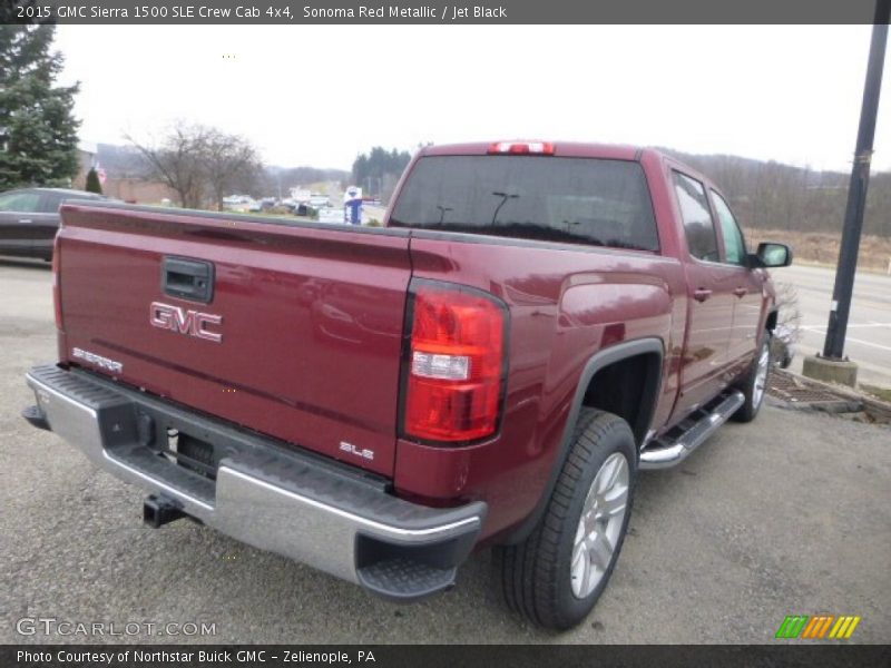 Sonoma Red Metallic / Jet Black 2015 GMC Sierra 1500 SLE Crew Cab 4x4