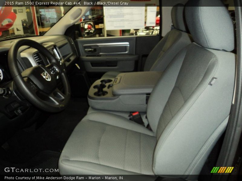 Black / Black/Diesel Gray 2015 Ram 1500 Express Regular Cab 4x4