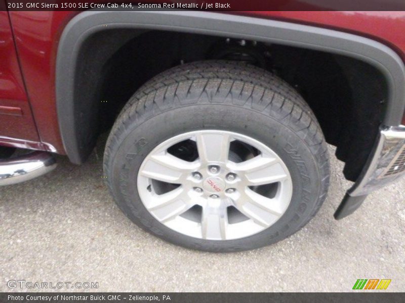 Sonoma Red Metallic / Jet Black 2015 GMC Sierra 1500 SLE Crew Cab 4x4