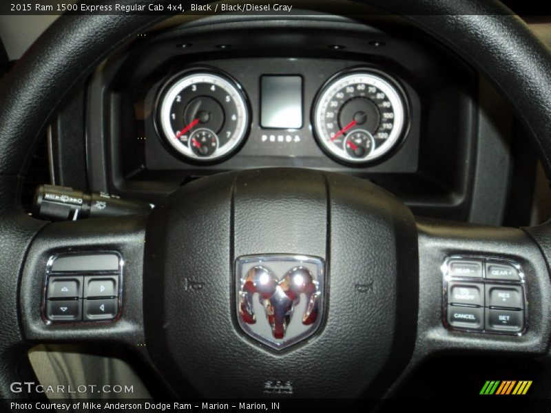 Black / Black/Diesel Gray 2015 Ram 1500 Express Regular Cab 4x4