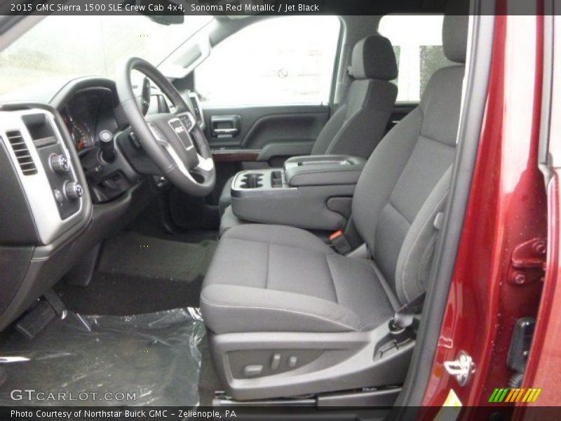 Sonoma Red Metallic / Jet Black 2015 GMC Sierra 1500 SLE Crew Cab 4x4