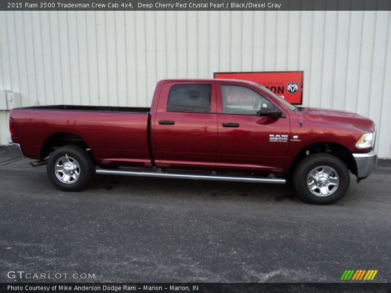 Deep Cherry Red Crystal Pearl / Black/Diesel Gray 2015 Ram 3500 Tradesman Crew Cab 4x4