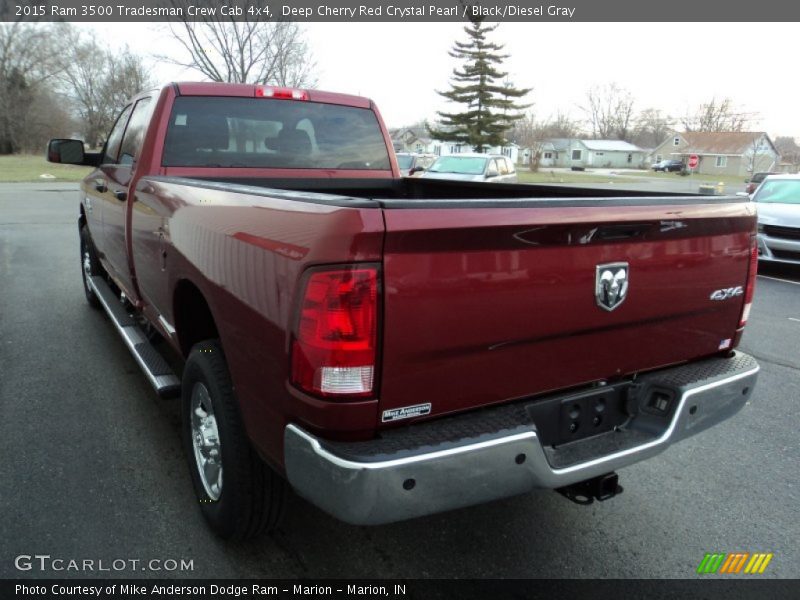 Deep Cherry Red Crystal Pearl / Black/Diesel Gray 2015 Ram 3500 Tradesman Crew Cab 4x4