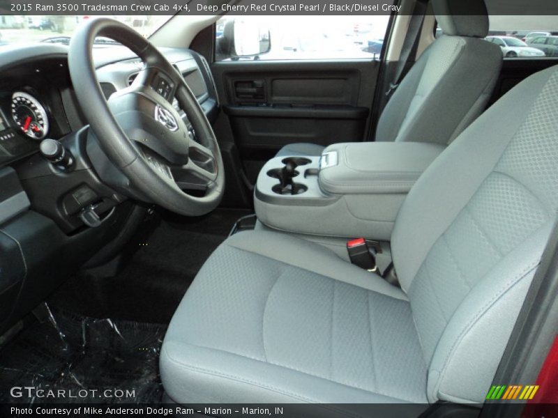 Deep Cherry Red Crystal Pearl / Black/Diesel Gray 2015 Ram 3500 Tradesman Crew Cab 4x4