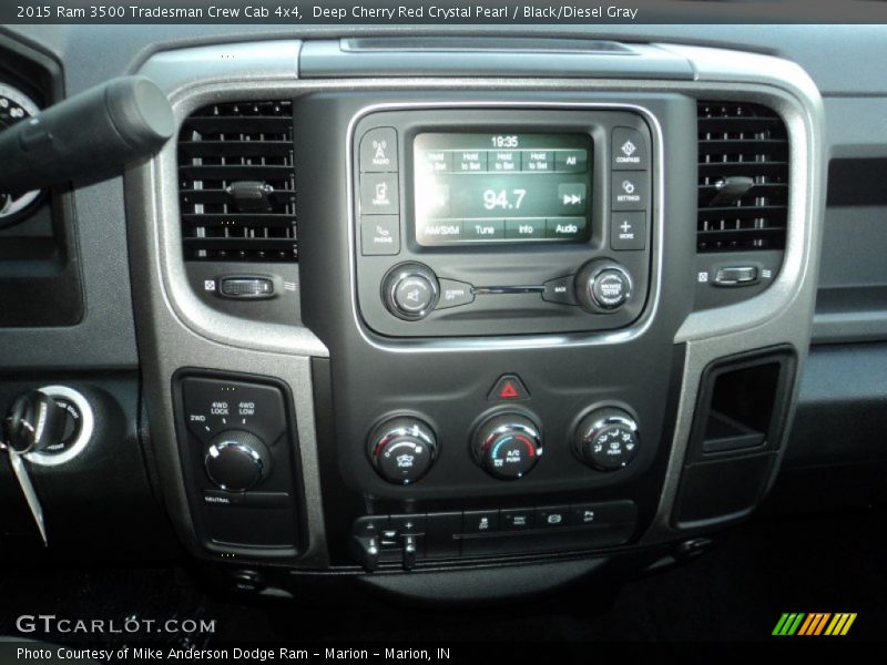 Deep Cherry Red Crystal Pearl / Black/Diesel Gray 2015 Ram 3500 Tradesman Crew Cab 4x4
