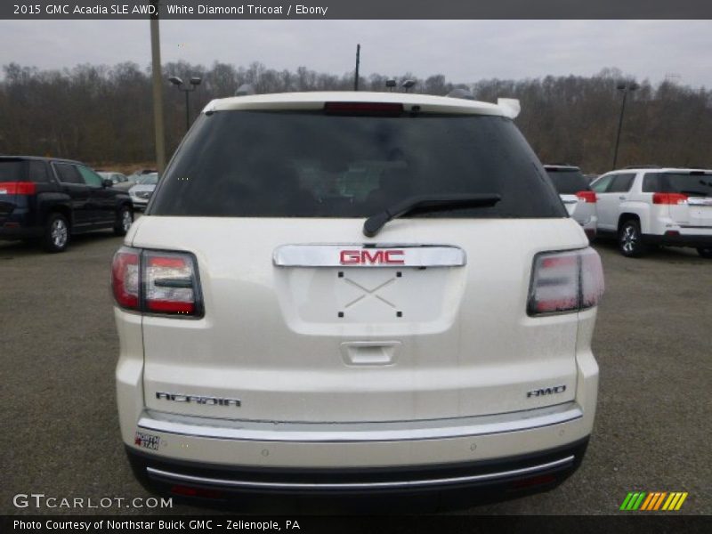 White Diamond Tricoat / Ebony 2015 GMC Acadia SLE AWD