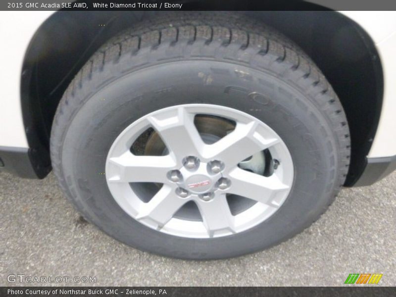 White Diamond Tricoat / Ebony 2015 GMC Acadia SLE AWD