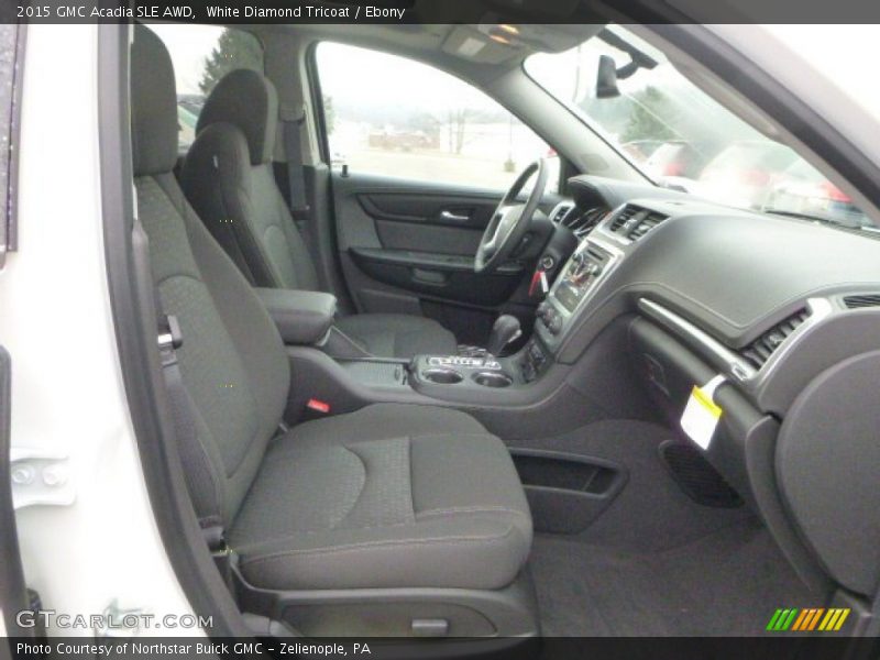 White Diamond Tricoat / Ebony 2015 GMC Acadia SLE AWD