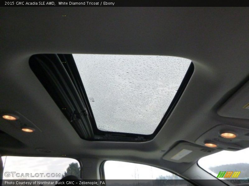 White Diamond Tricoat / Ebony 2015 GMC Acadia SLE AWD