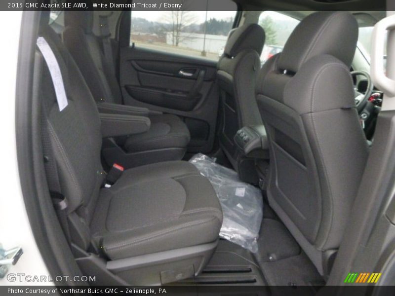 White Diamond Tricoat / Ebony 2015 GMC Acadia SLE AWD