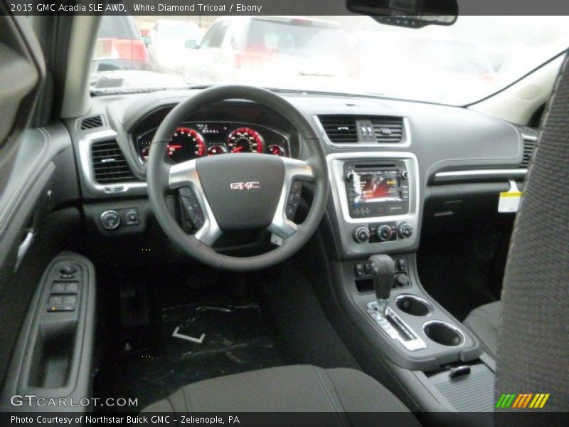 White Diamond Tricoat / Ebony 2015 GMC Acadia SLE AWD