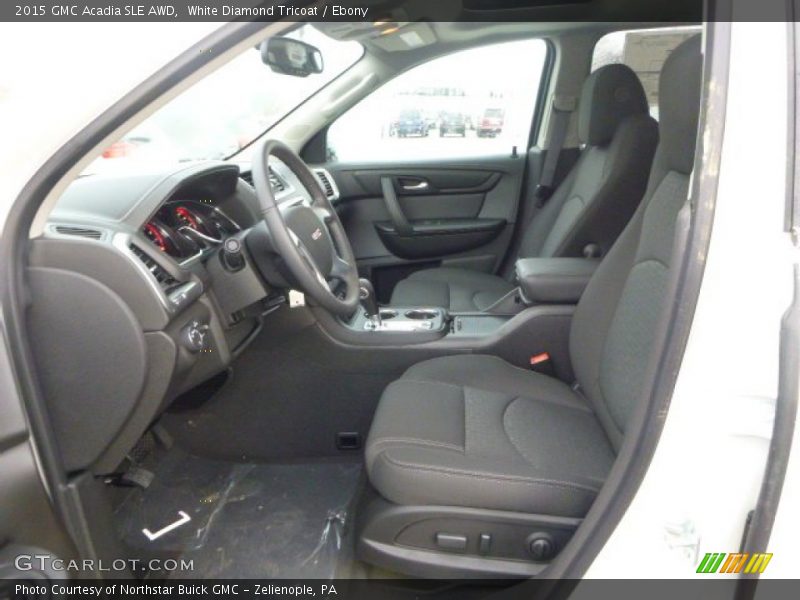 White Diamond Tricoat / Ebony 2015 GMC Acadia SLE AWD