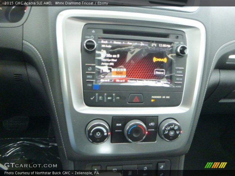 White Diamond Tricoat / Ebony 2015 GMC Acadia SLE AWD