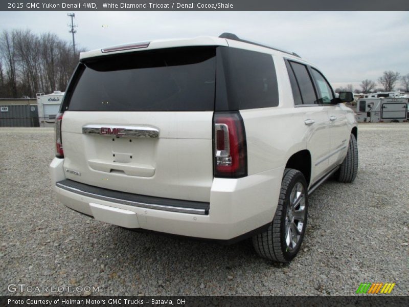 White Diamond Tricoat / Denali Cocoa/Shale 2015 GMC Yukon Denali 4WD