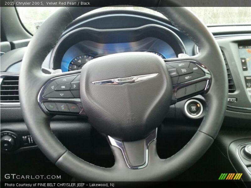 Velvet Red Pearl / Black 2015 Chrysler 200 S