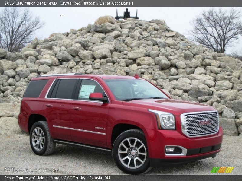 Crystal Red Tintcoat / Denali Cocoa/Shale 2015 GMC Yukon Denali 4WD