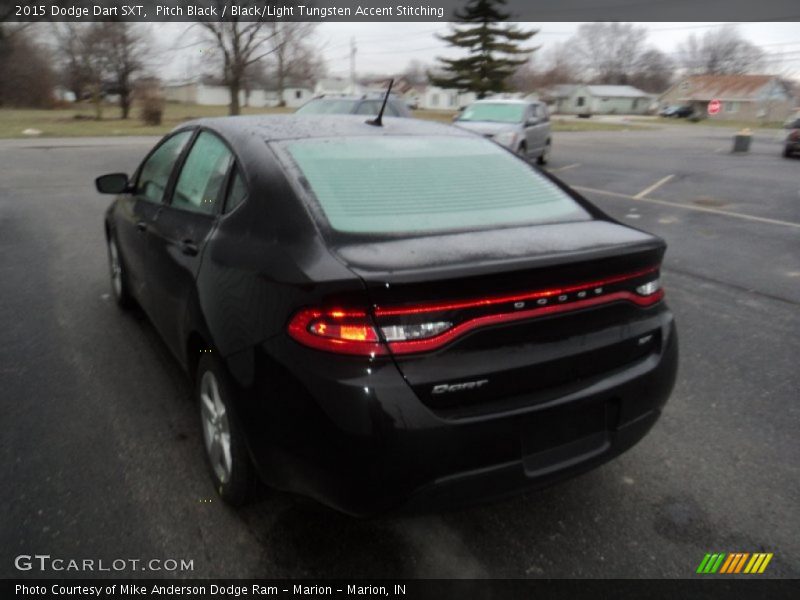 Pitch Black / Black/Light Tungsten Accent Stitching 2015 Dodge Dart SXT
